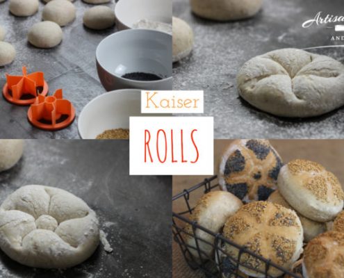 Kaiser Rolls made with breadstamps