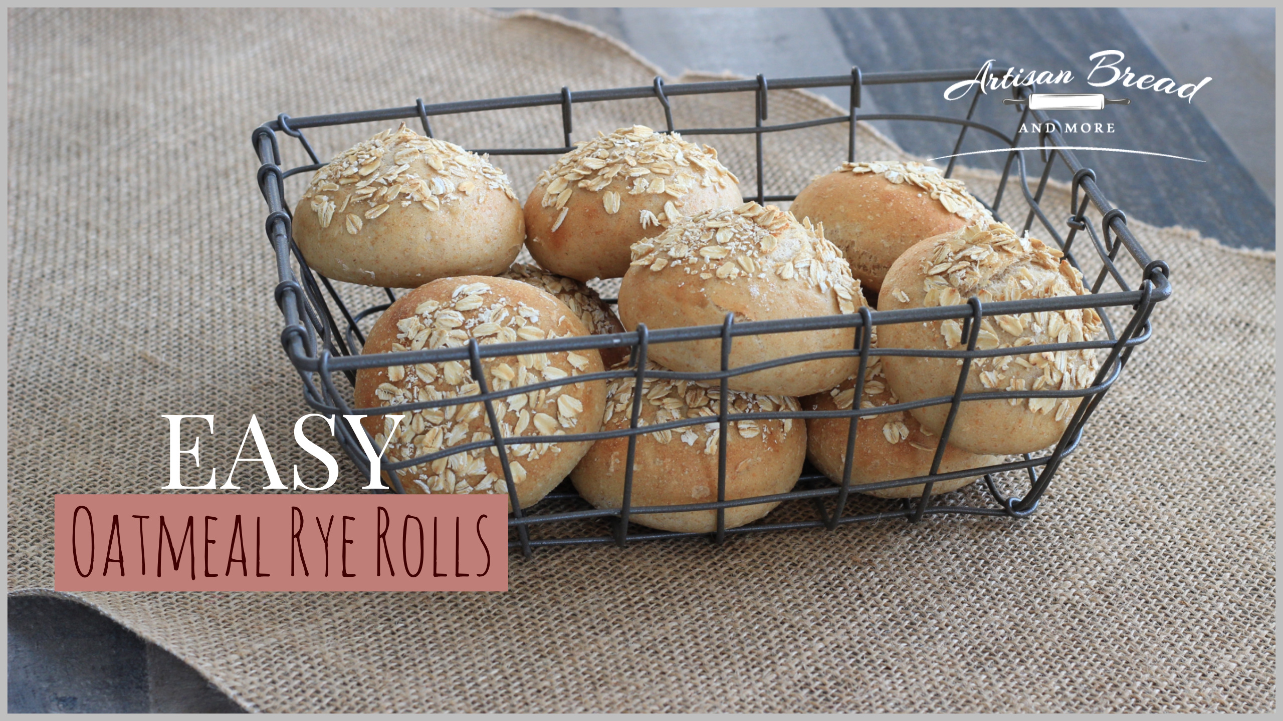 Oatmeal Rye Rolls