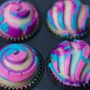 Concha Cupcakes also known as Manteconcha with spiral and traditional pattern after proofing
