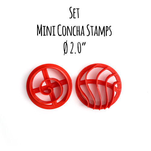 Manteconchas Stamp only 2 in diameter. Makes super cute mini Concha  Cupcakes