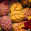 Leaf Shaped Pan Dulce made with Breadstamps