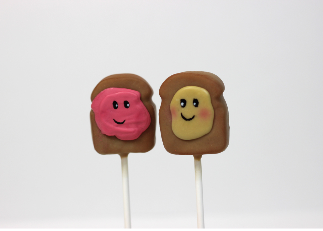 we belong together like peanut butter and jelly cakepops