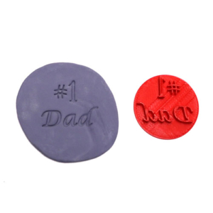 happy fathers day fondant cookie stamp