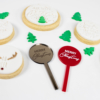 Merry Christmas Acrylic Cupcake Toppers