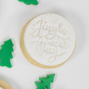 jingle all the way fondant cookie stamp