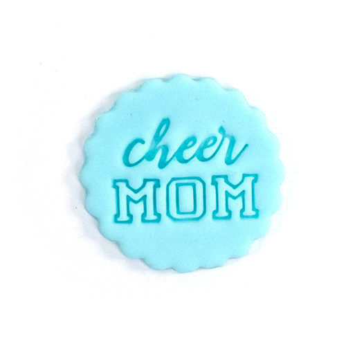 cheer mom fondant stamp